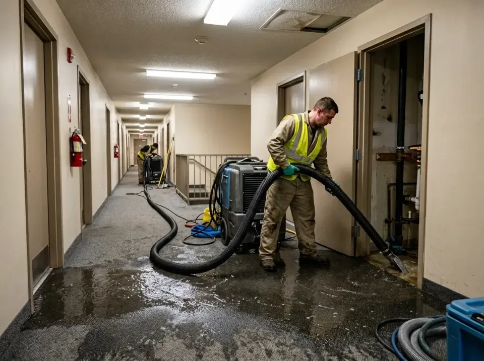 multi-unit-apartment-hallway-f-005 — frequently asked questions, Emergency Burst Pipe Water Extraction & Removal in Buckhorn…